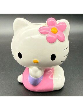 Vintage 2000 Sanrio Hello Kitty Ceramic Bathroom Toothbrush Holder